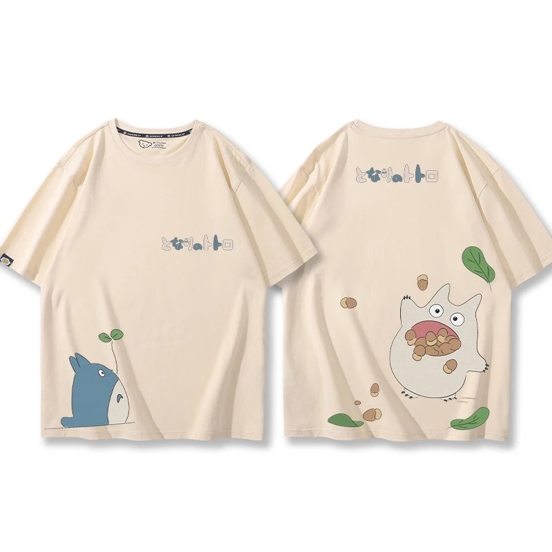 Cute Totoro Oversized Couple Shirt - Image 3
