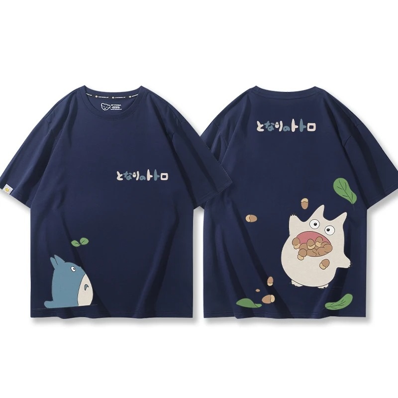 Cute Totoro Oversized Couple Shirt - Image 4