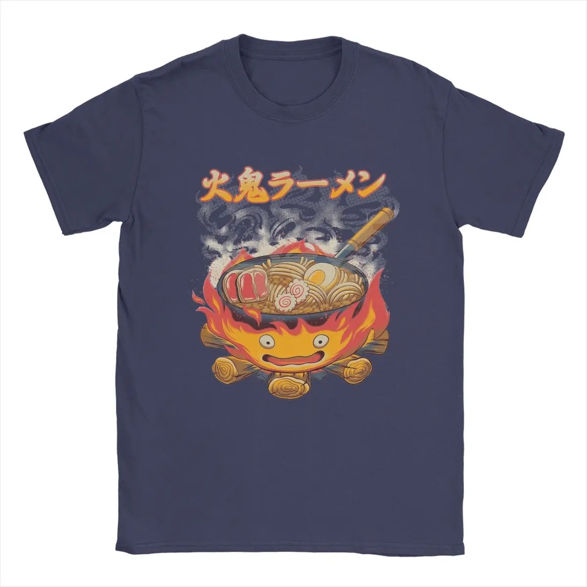 Studio Ghibli Calcifer Cooking Anime Shirt - Image 2